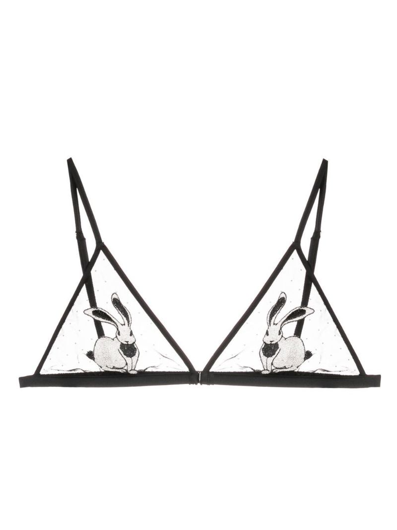 Black Year of the Rabbit Bra