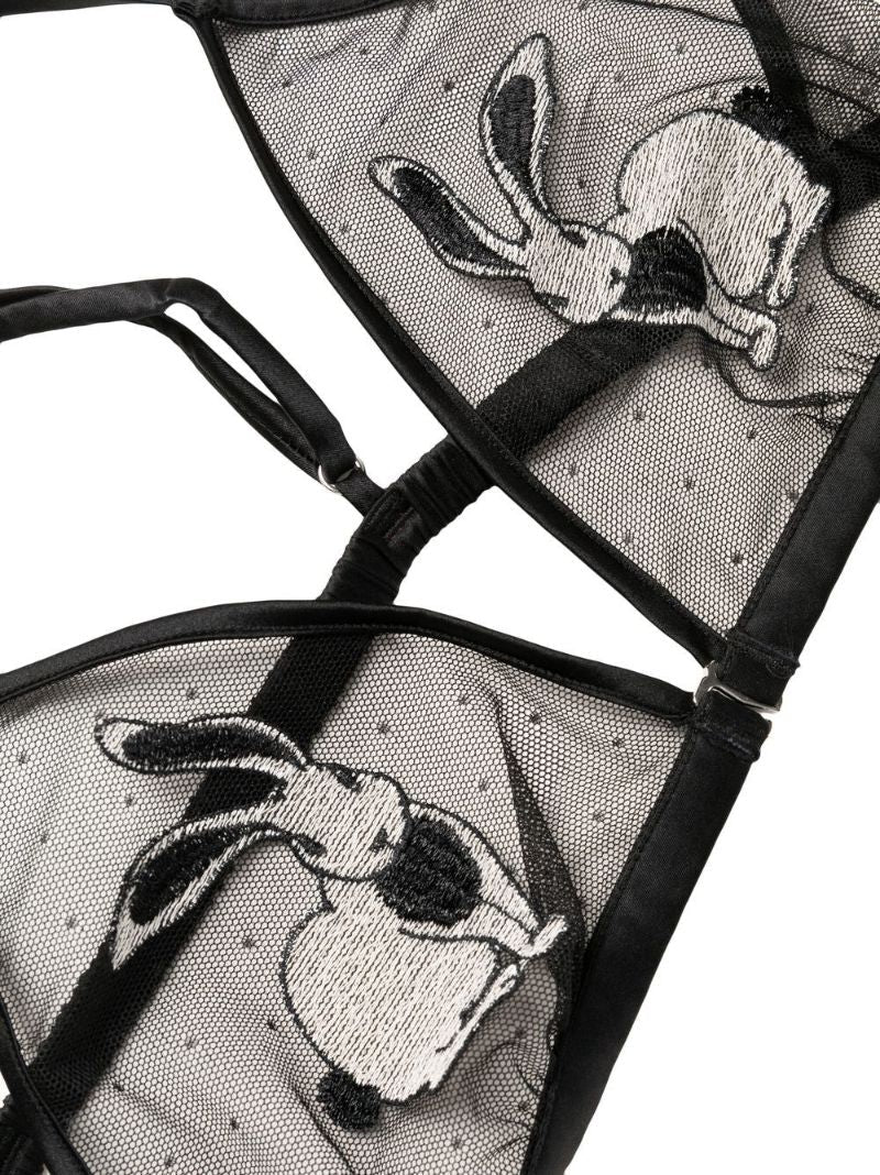 Black Year of the Rabbit Bra