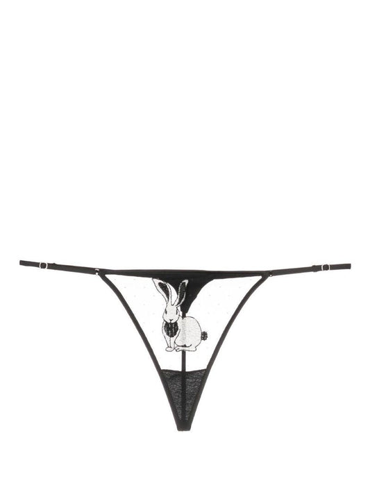 Black Year of the Rabbit Thong