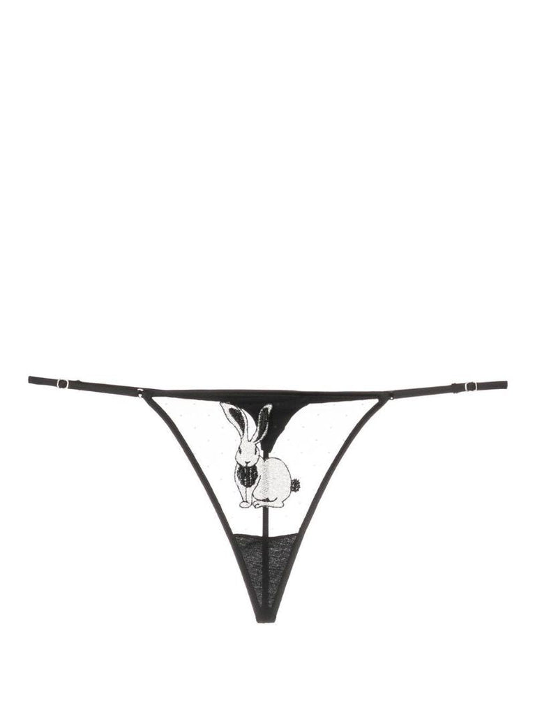 Black Year of the Rabbit Thong