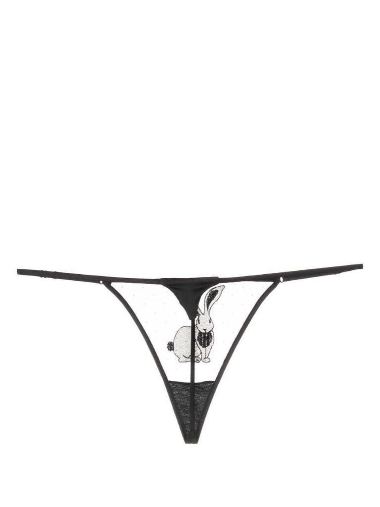 Black Year of the Rabbit Thong