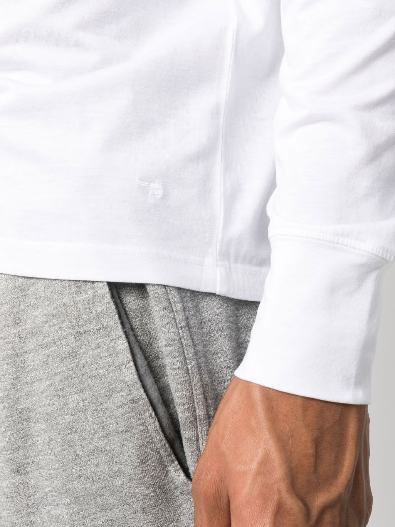 White Long Sleeved Top
