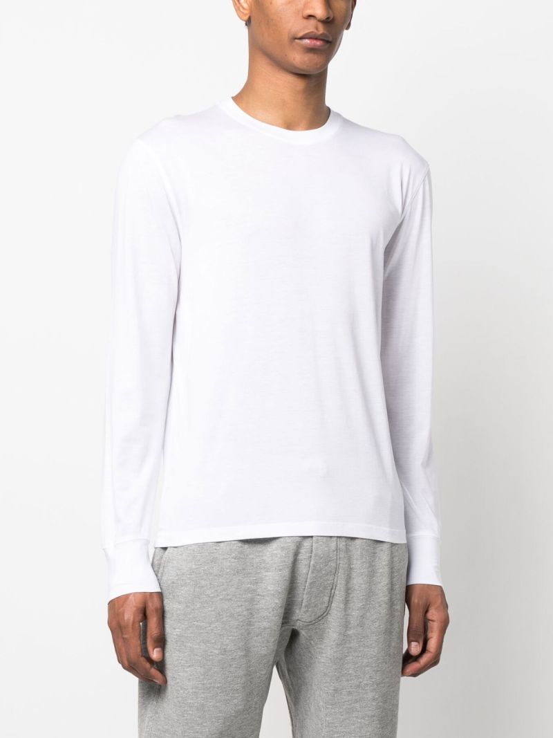 White Long Sleeved Top