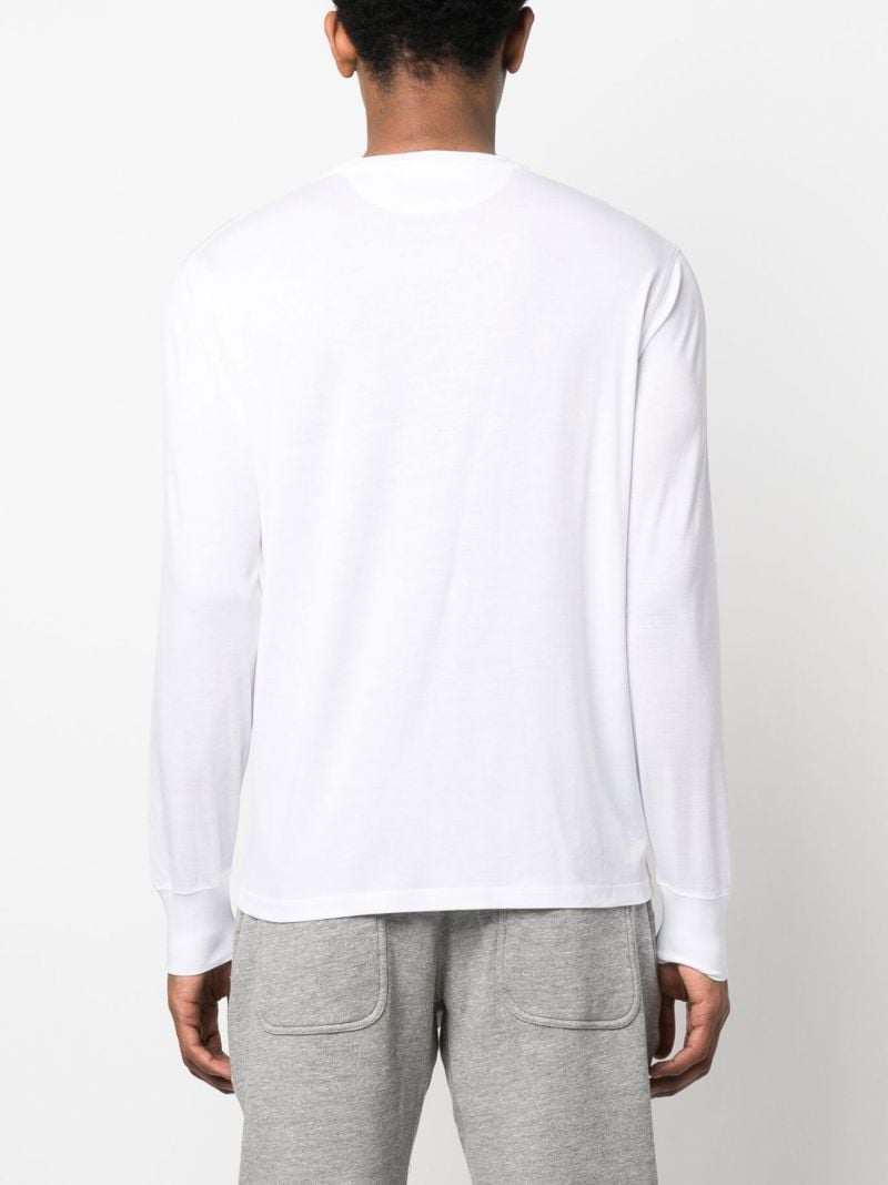 White Long Sleeved Top