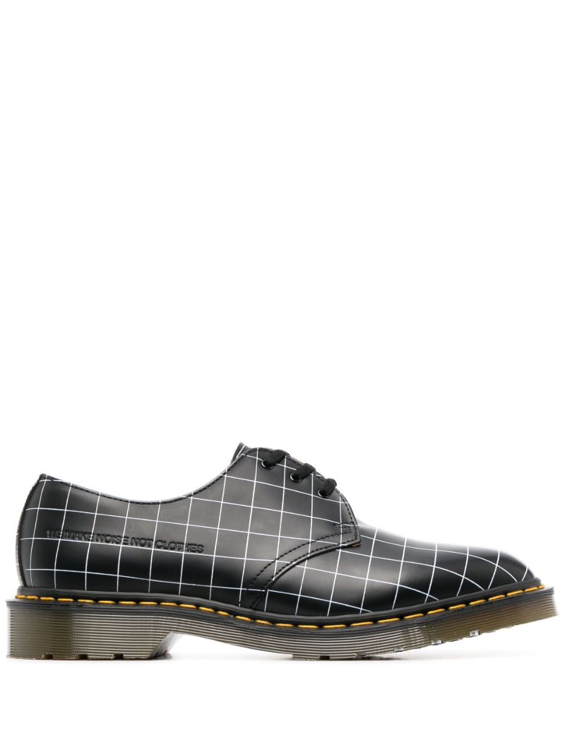 X Undercover Black 1461 Leather Derby Shoes