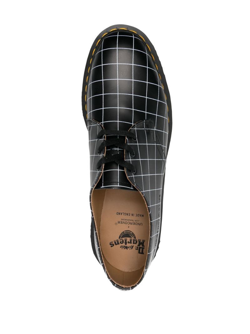 X Undercover Black 1461 Leather Derby Shoes