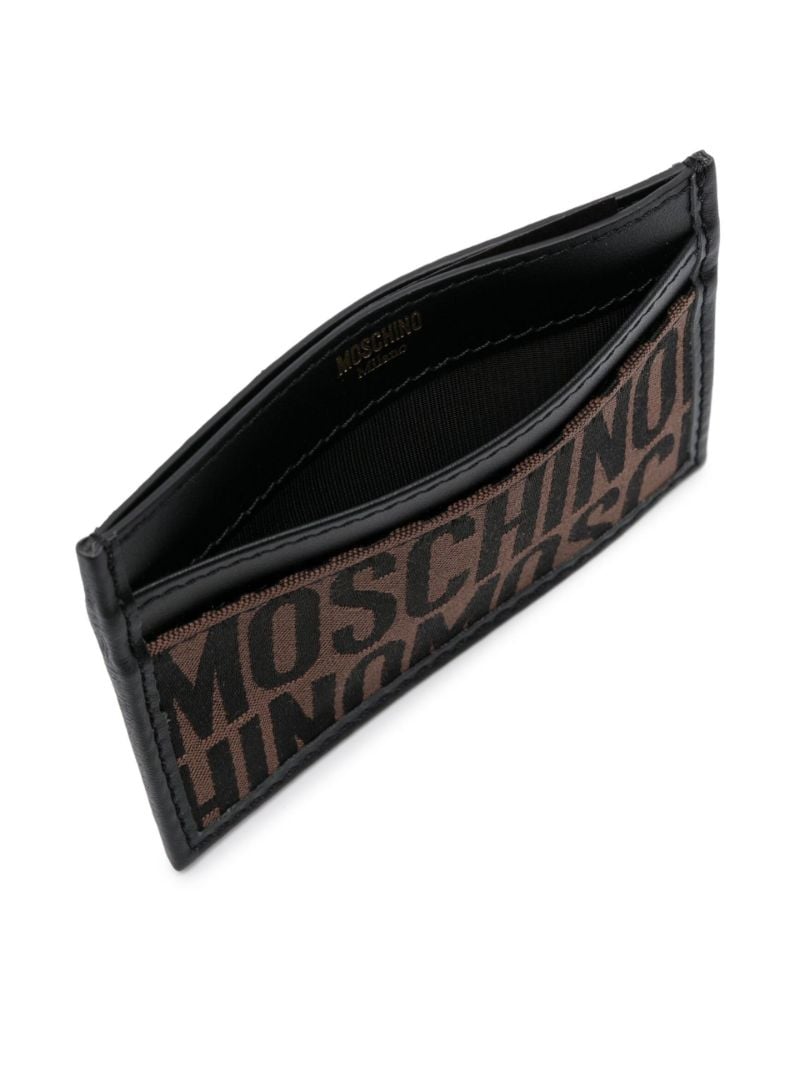 Brown Logo Jacquard Card Holder