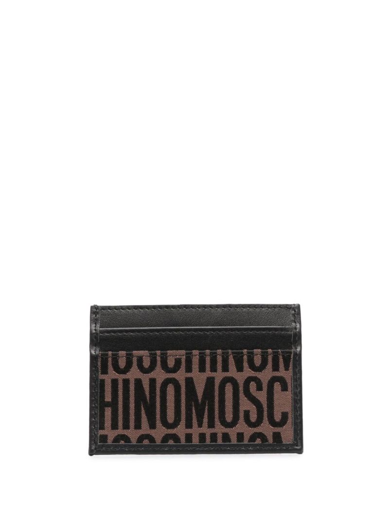 Brown Logo Jacquard Card Holder