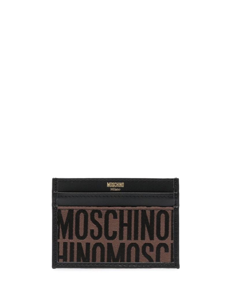 Brown Logo Jacquard Card Holder