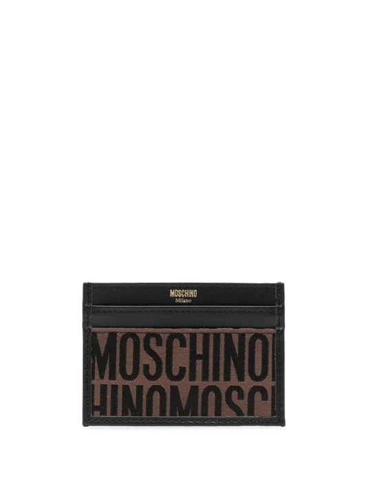 Brown Logo Jacquard Card Holder