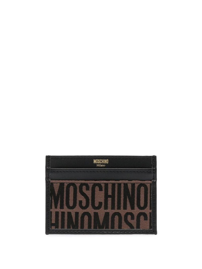 Brown Logo Jacquard Card Holder