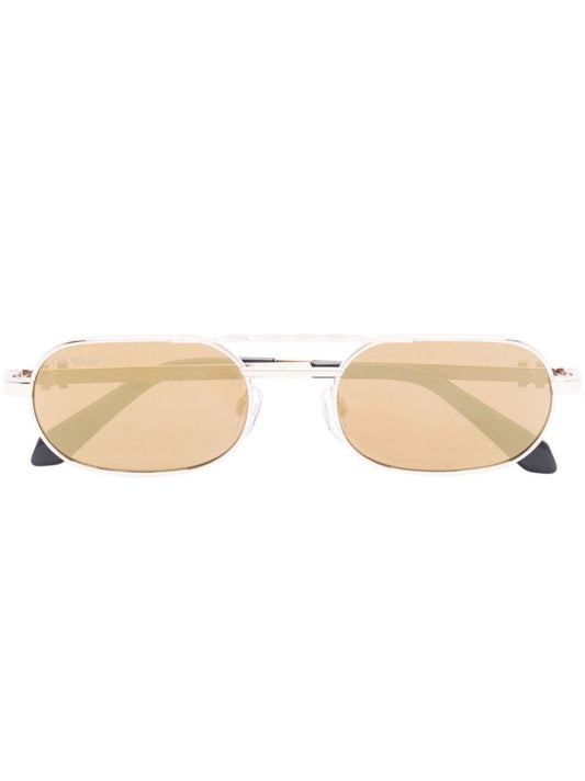 Gold-tone Baltimore Round Sunglasses