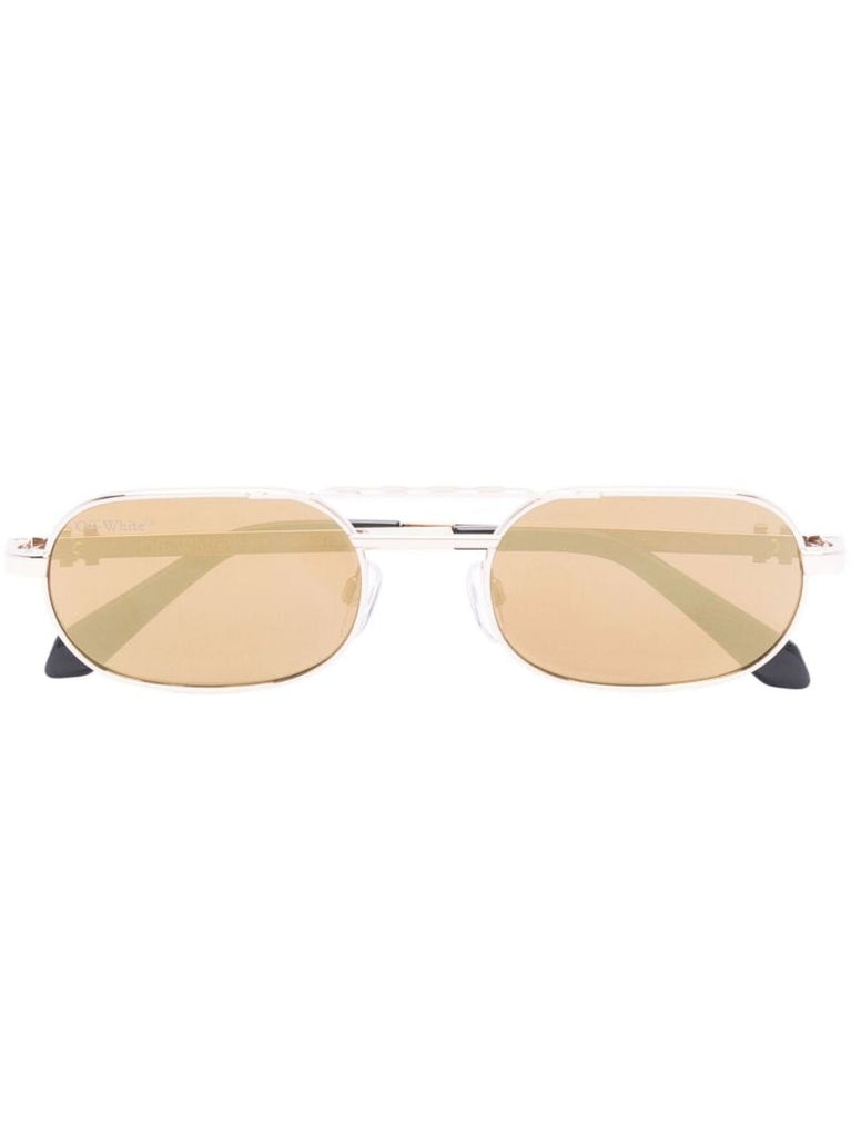 Gold-tone Baltimore Round Sunglasses