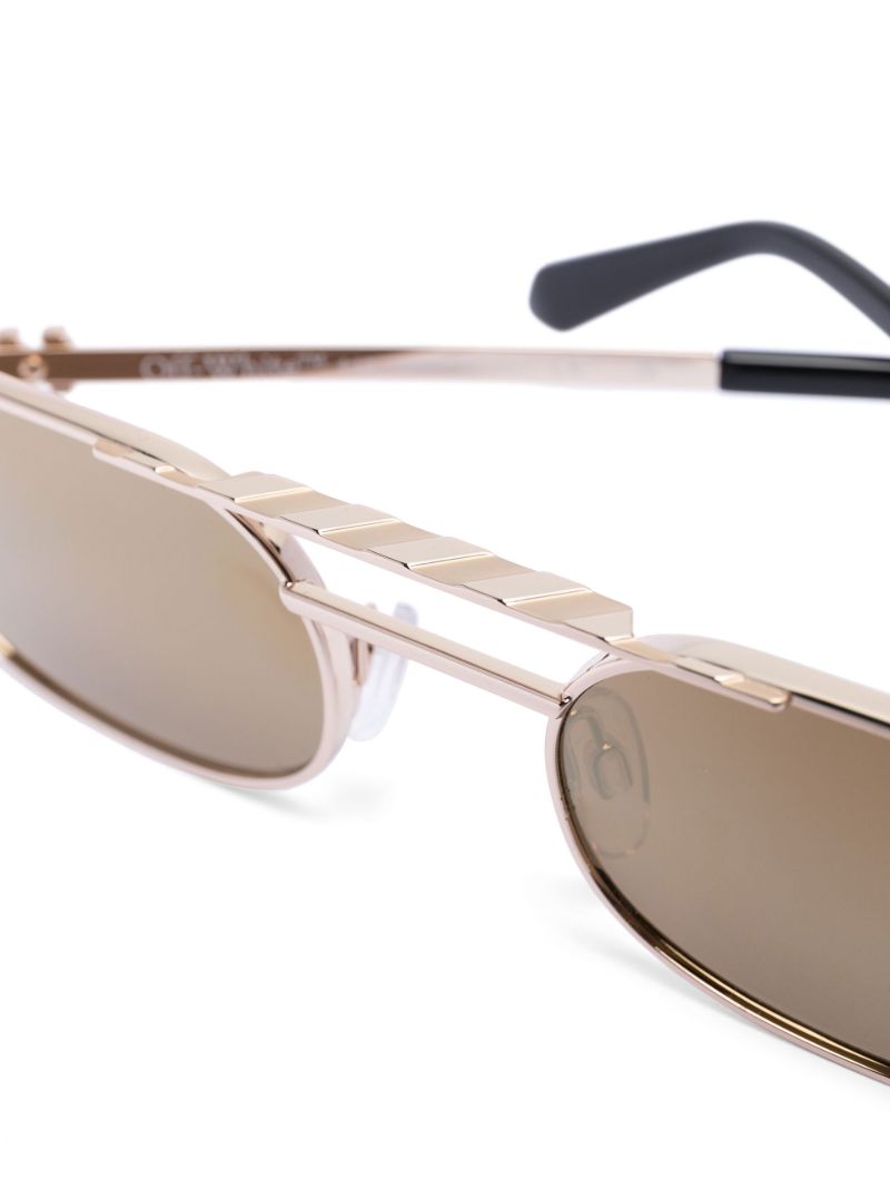 Gold-tone Baltimore Round Sunglasses