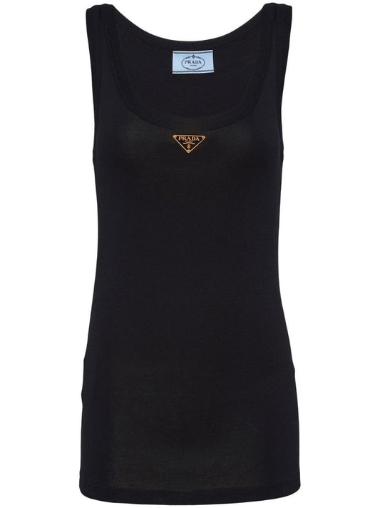 Black Triangle Logo Tank Top