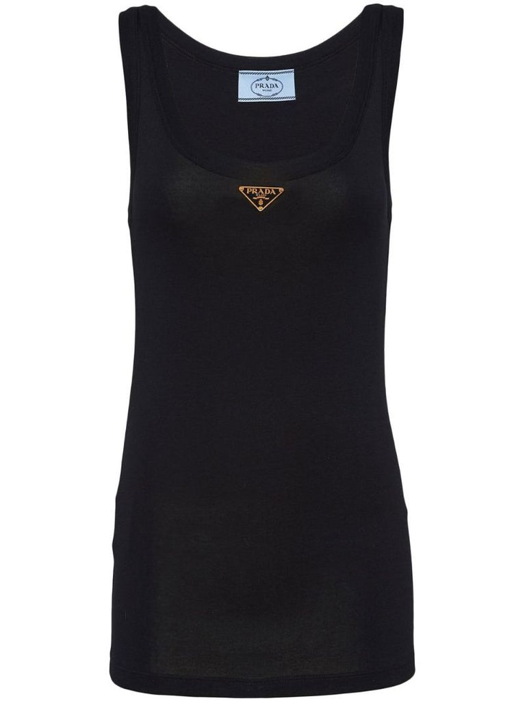 Black Triangle Logo Tank Top