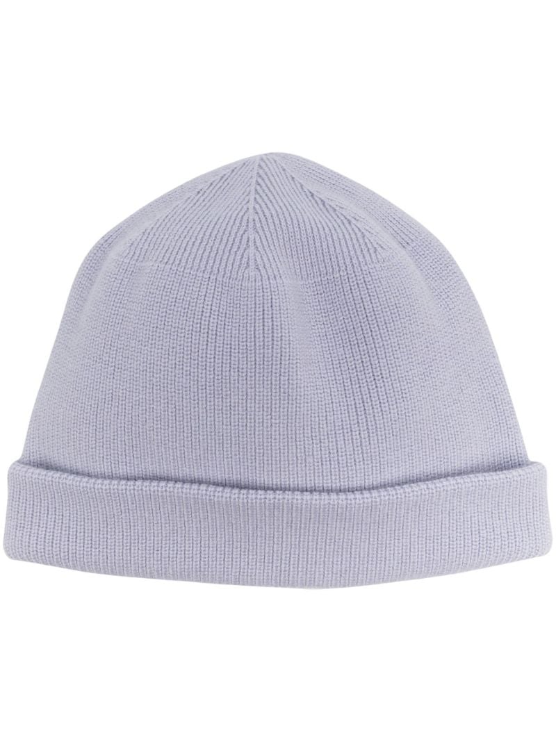 6 1017 Alyx 9sm Purple Logo Patch Wool Beanie