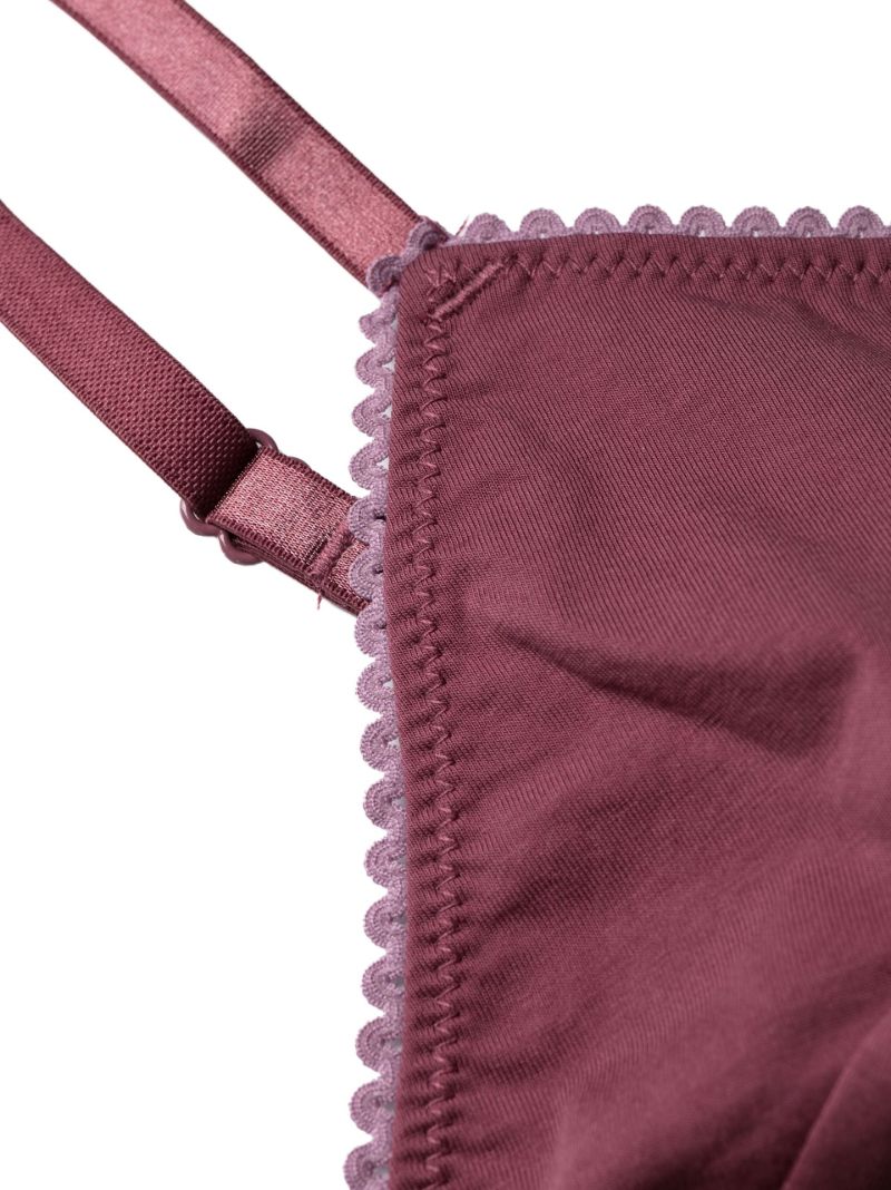 Purple Bra and Brief Set