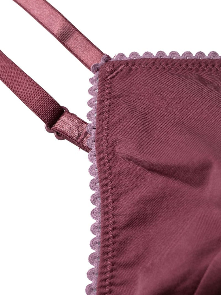 Purple Bra and Brief Set