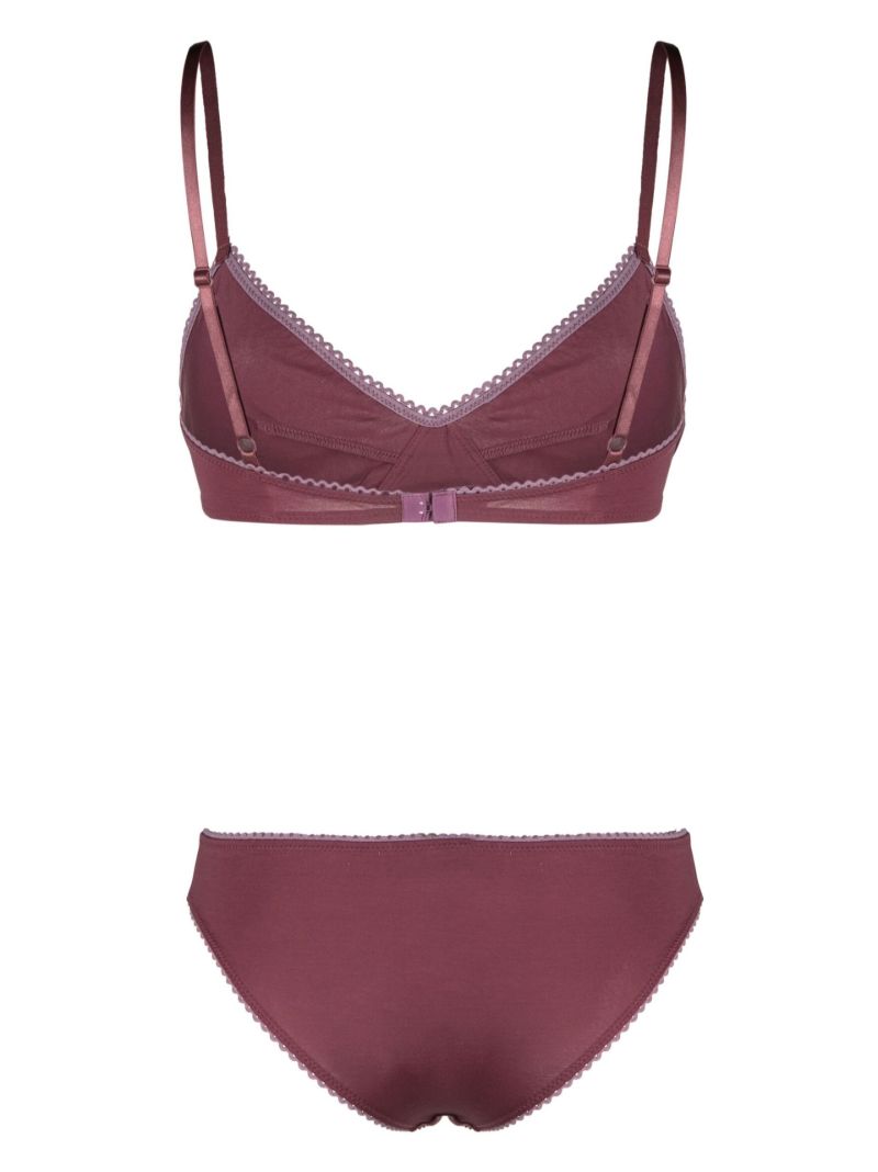 Purple Bra and Brief Set