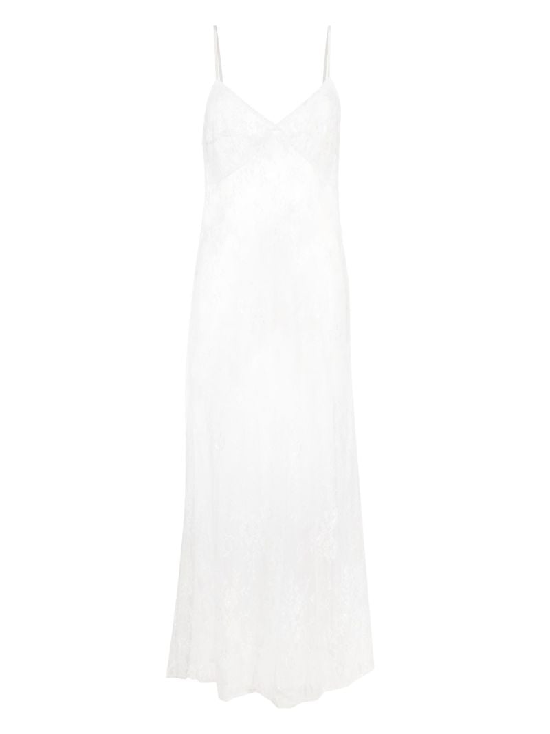 White Lace Maxi Night Dress