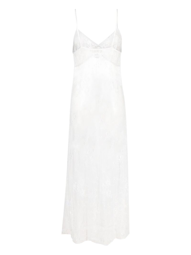 White Lace Maxi Night Dress
