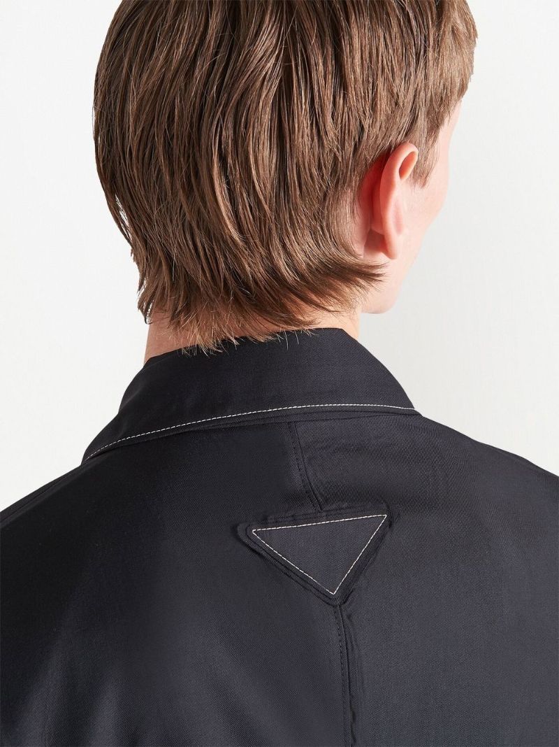 Black Single-breasted Wool Blazer