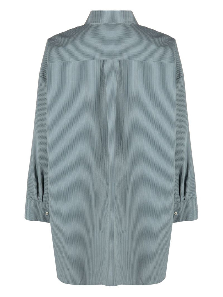 Blue Striped Organic Cotton Nightdress