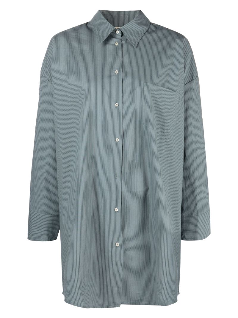 Blue Striped Organic Cotton Nightdress