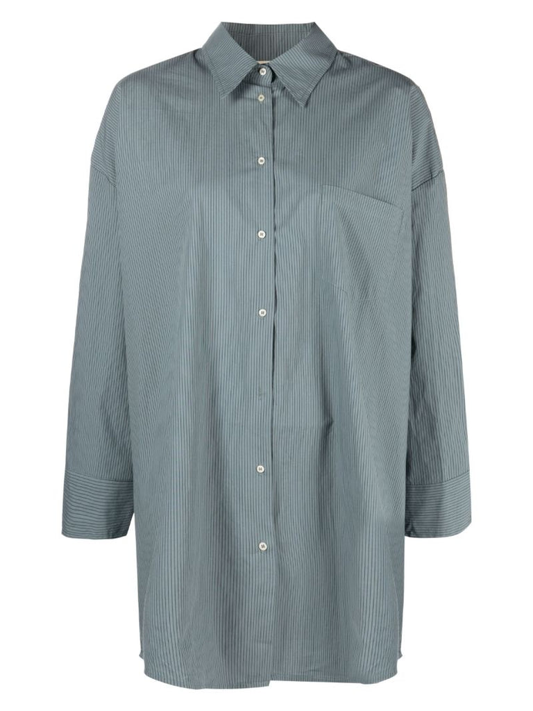 Blue Striped Organic Cotton Nightdress