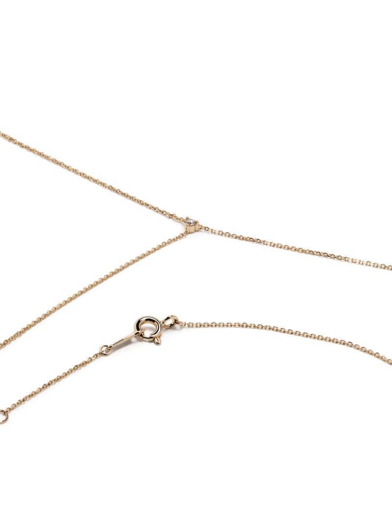 14k Yellow Gold Pearl and Diamond Necklace