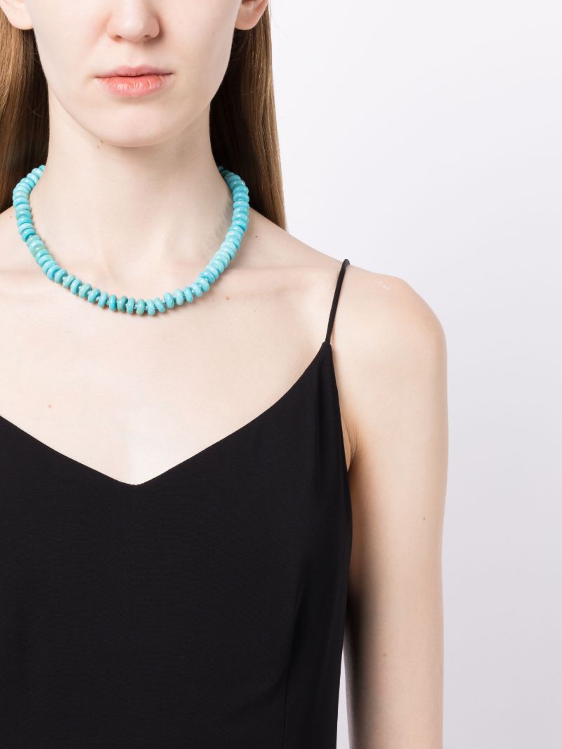 Blue Bead Detail Necklace
