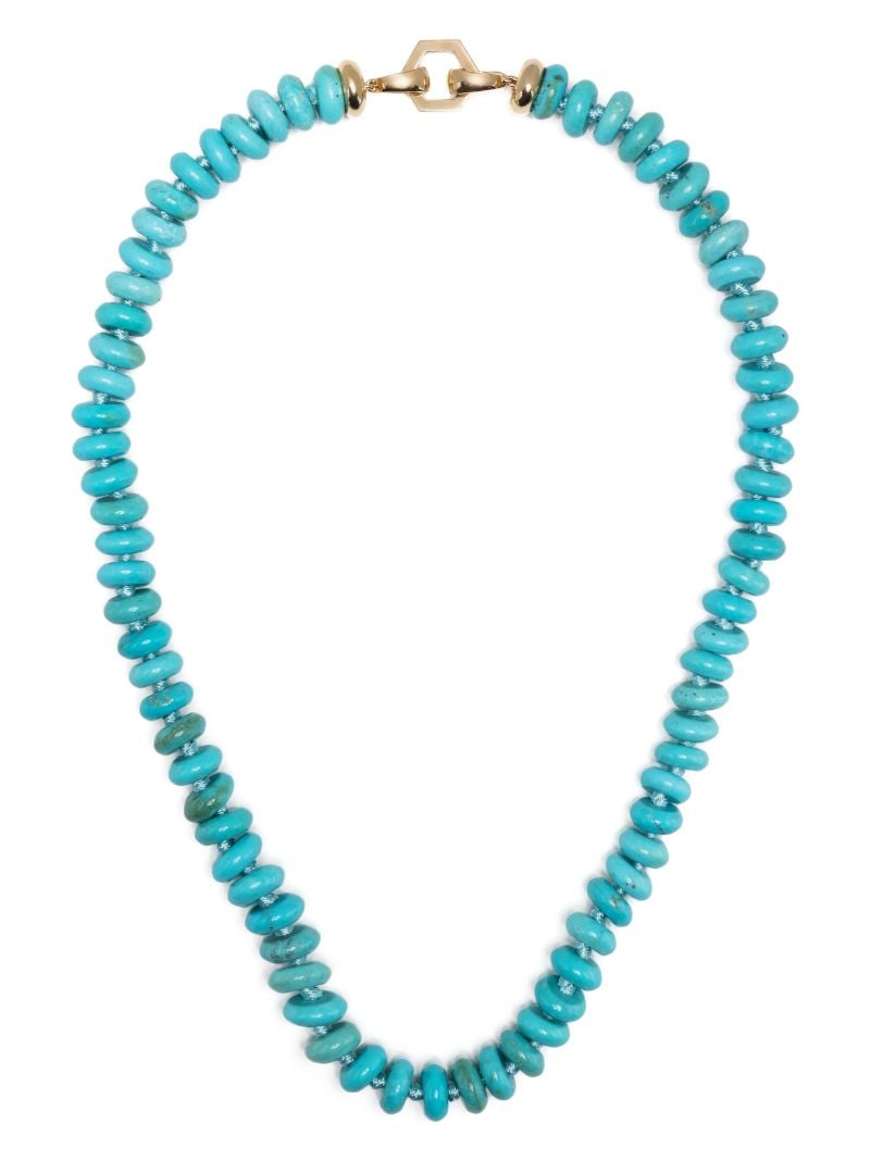 Blue Bead Detail Necklace