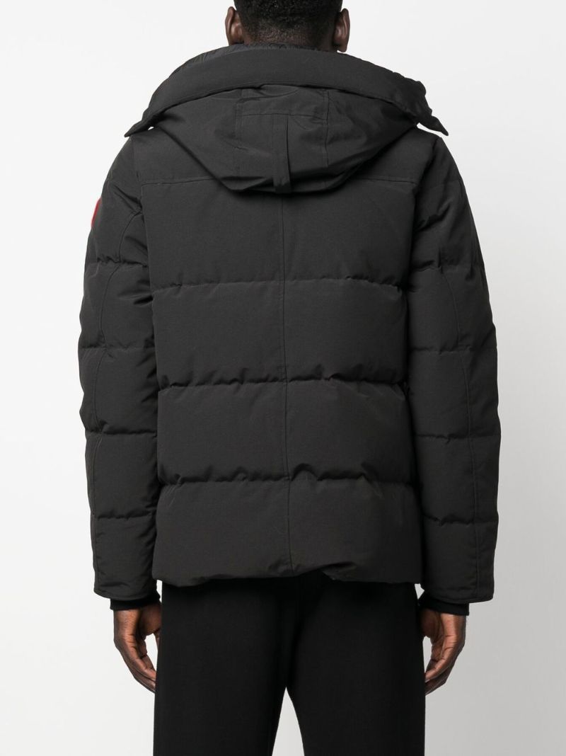 Black Wyndham Hooded Quilted Coat