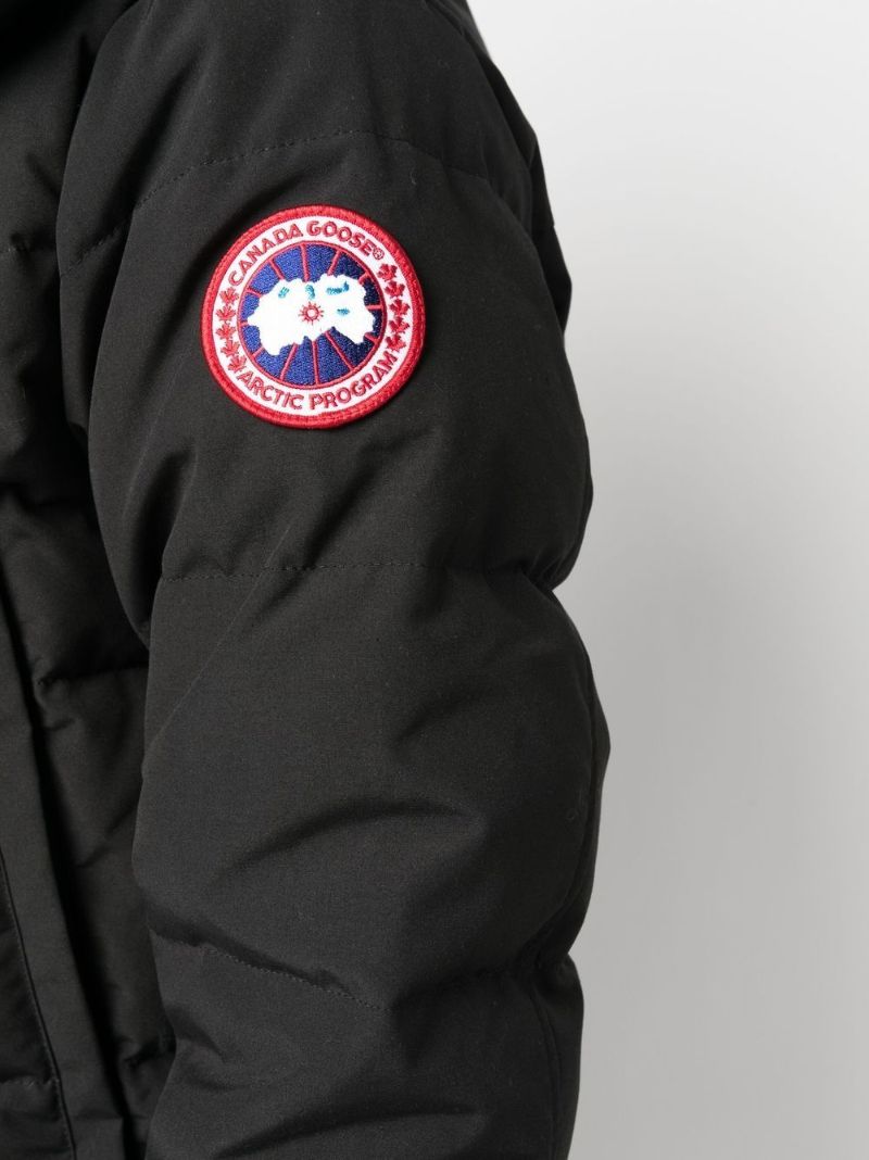 Black Wyndham Hooded Quilted Coat