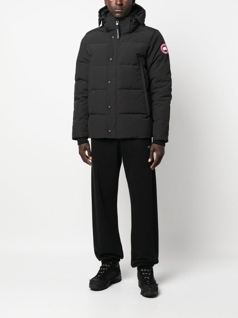 Black Wyndham Hooded Quilted Coat