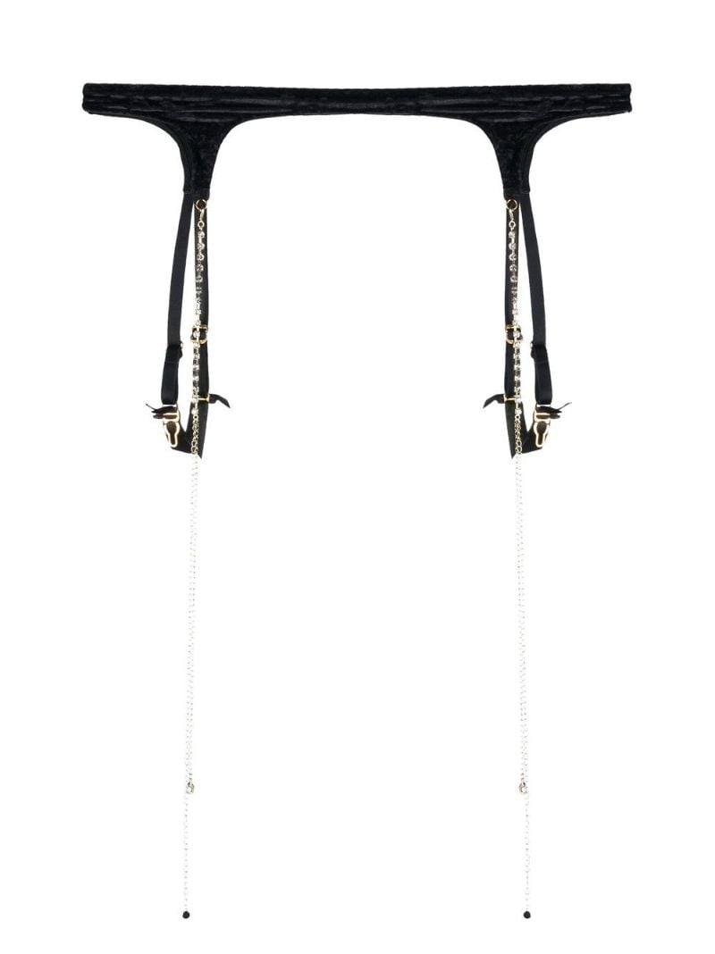 Black Kati Suspender Belt