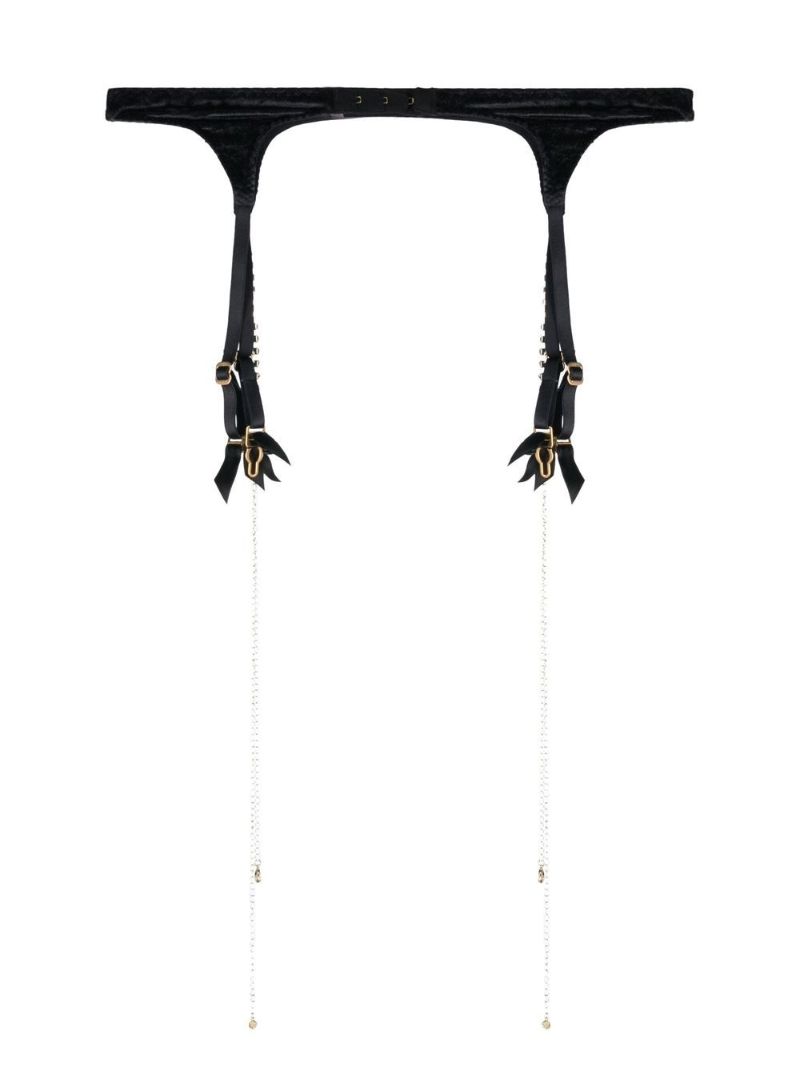 Black Kati Suspender Belt