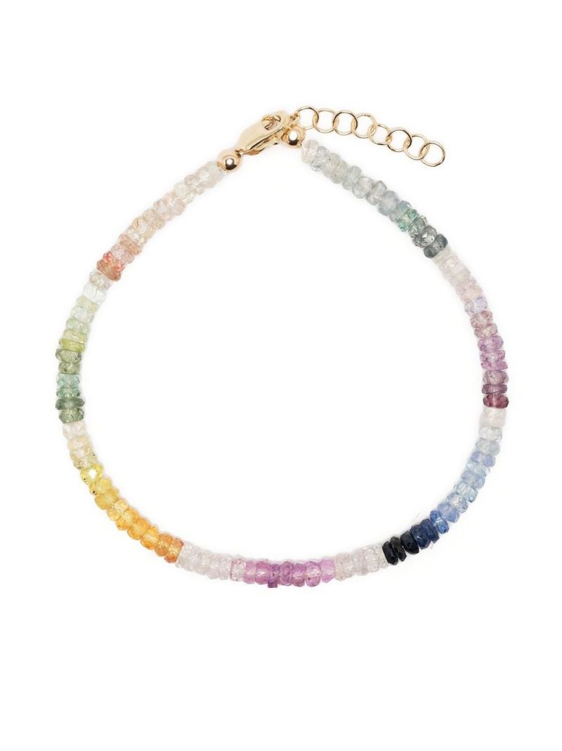 9k Yellow Gold Rainbow Sapphire Bracelet
