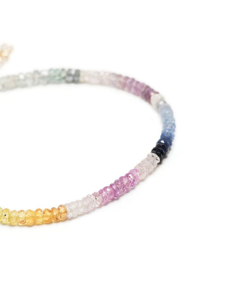 9k Yellow Gold Rainbow Sapphire Bracelet