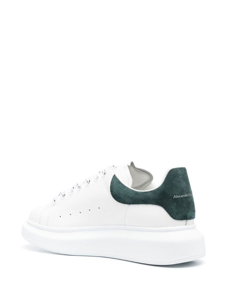 White and Green Oversized Sneakers