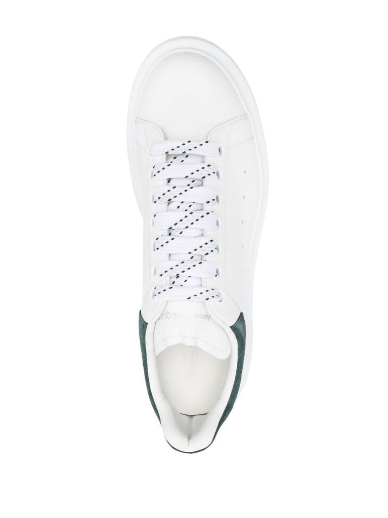 White and Green Oversized Sneakers