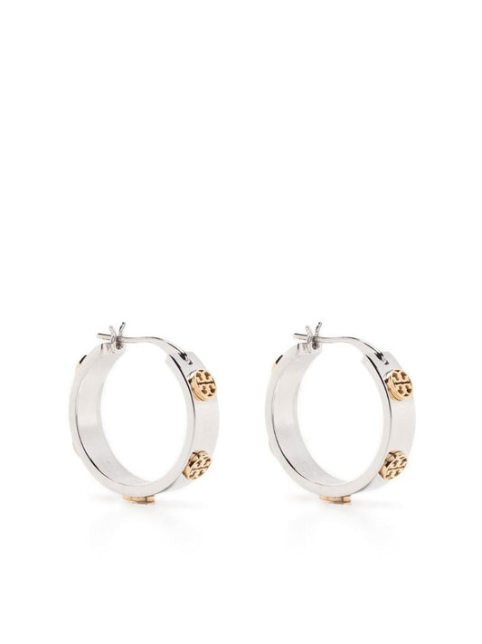 Silver-tone Miller Hoop Earrings