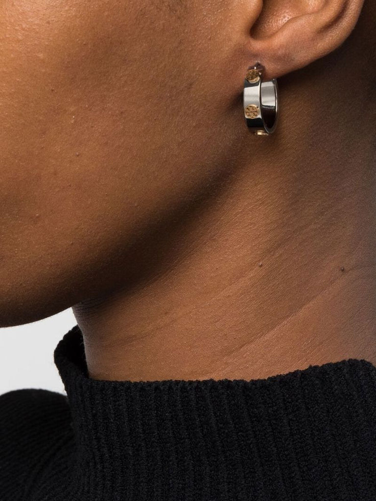 Silver-tone Miller Hoop Earrings