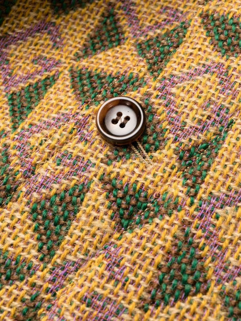 Brown Monogram Rhombi Wool Coat