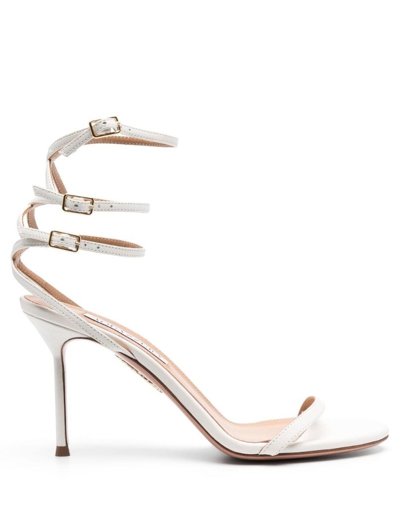 White Essence 85 Leather Sandals