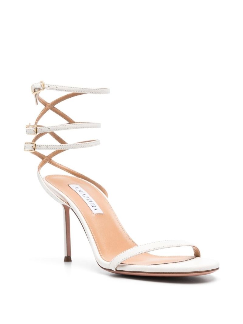 White Essence 85 Leather Sandals