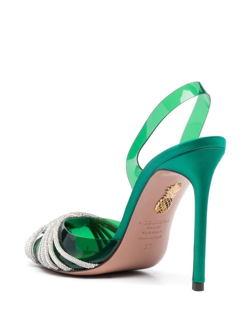 Green Gatsby 105 Slingback Pumps
