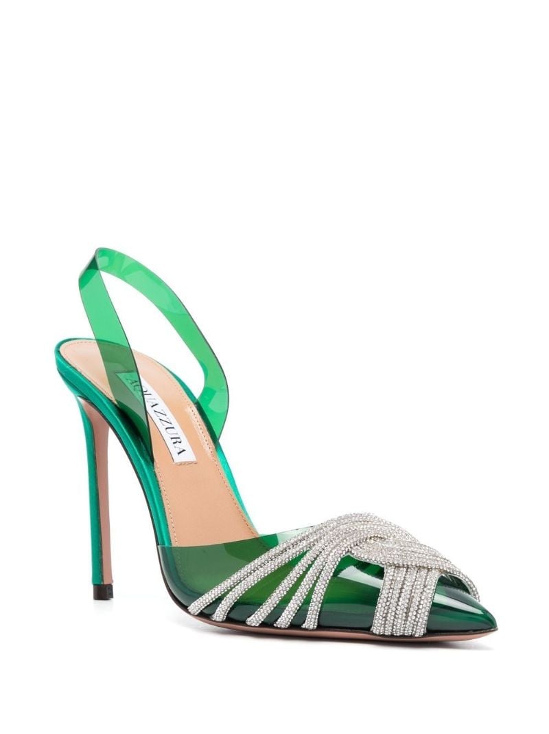 Green Gatsby 105 Slingback Pumps