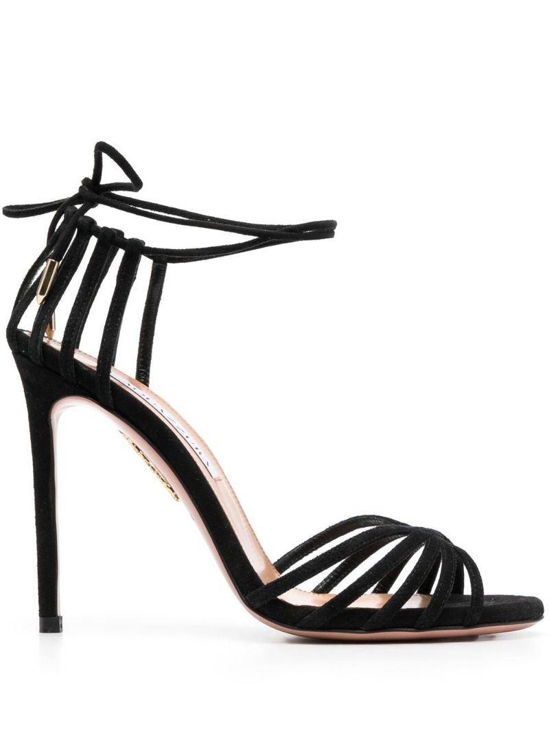Black Straight to Heaven 105 Suede Sandals